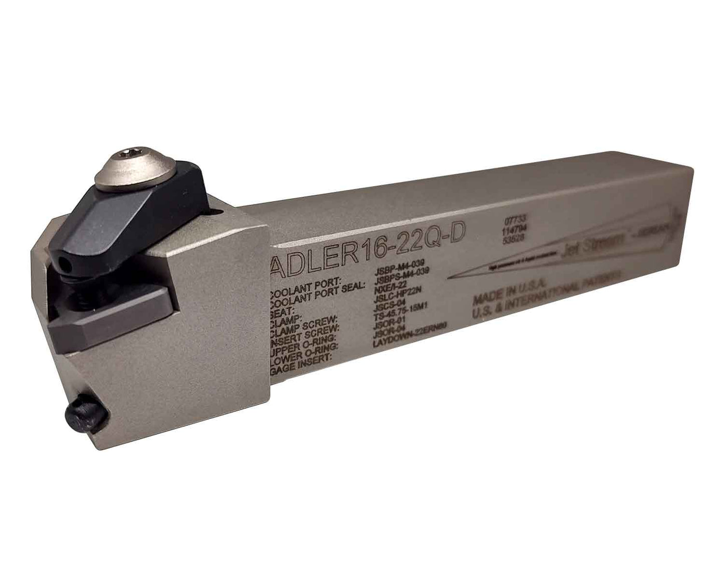 Dorian Tool Porta Inserto Laydown para Roscado Izquierdo ADLER-16-22Q-D / 1"