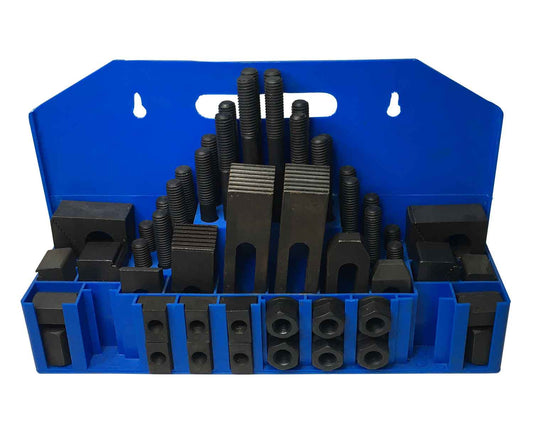 Juego de 58 Piezas de Sujeción con Tuercas T de 5/8" y Tornillos de 1/2-13