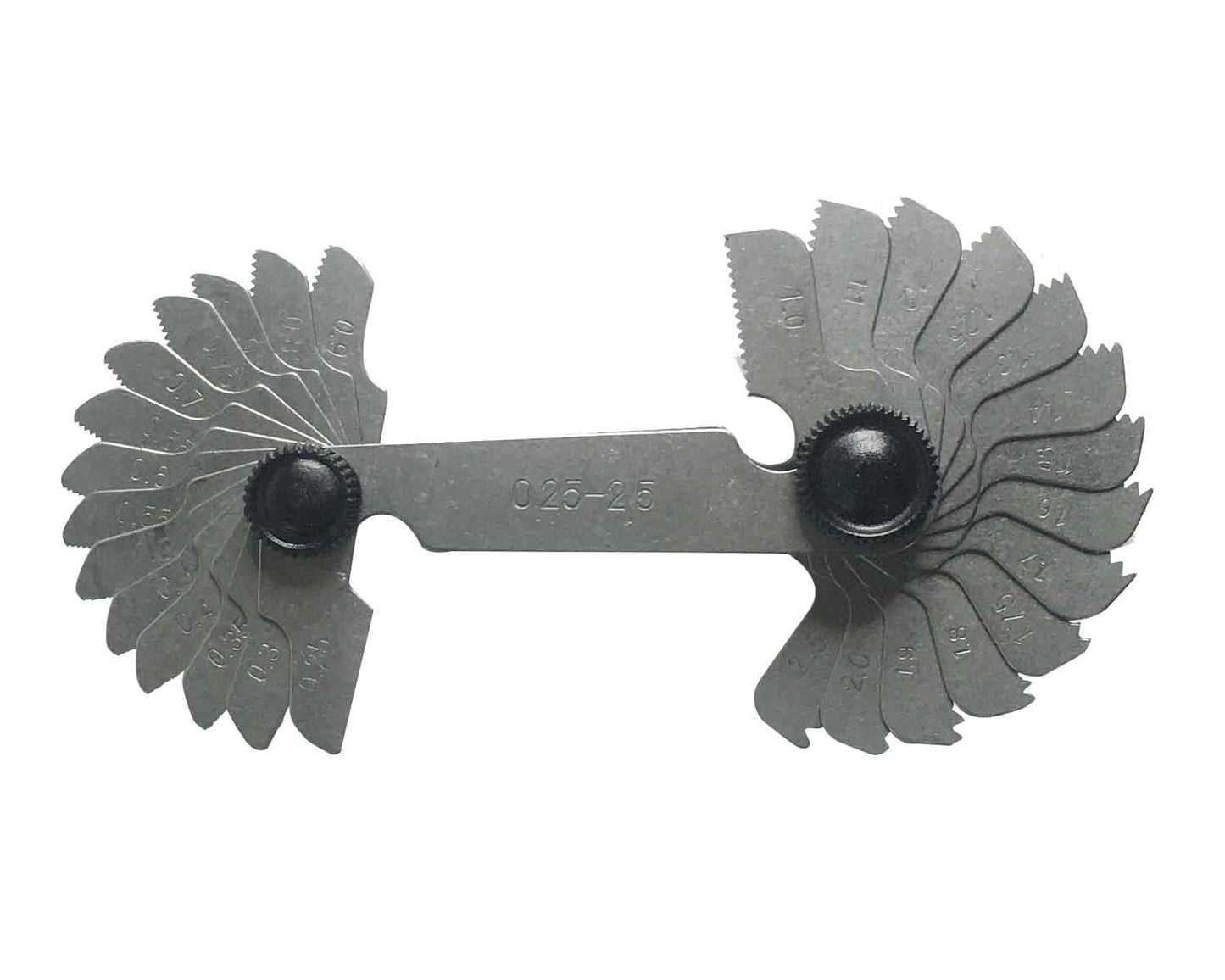Medidor de paso de Rosca de 60 Grados de 28 Piezas / 0.25-2.5mm
