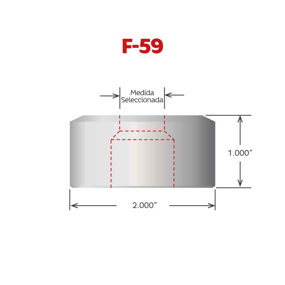 Dado F-59 Cuadrado de Cleveland Punch and Die
