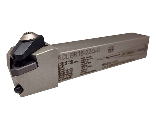 Dorian Tool Porta Inserto Laydown para Roscado Izquierdo ADLER-16-22Q-D / 1"